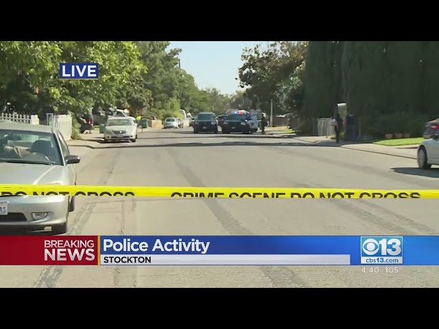 Heavy police presence in Stockton due to woman pistol whipped by man, armed suspect running