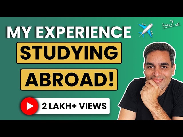 How I got 100% scholarship to study abroad | Ankur Warikoo Hindi Video