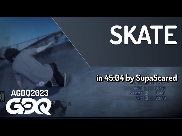 Skate by SupaScared in 45:04 - Awesome Games Done Quick 2023