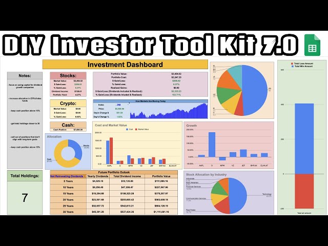 DIY Investor Tool Kit 7.0! (The Best Dividend Portfolio Tracker!)