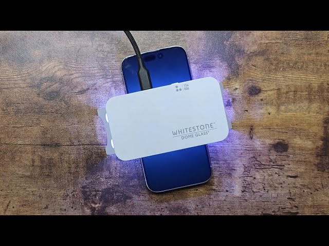 Whitestone DOME UV GEN Film for iPhone 15 Pro  Hard Coated Film Screen Protector UV light