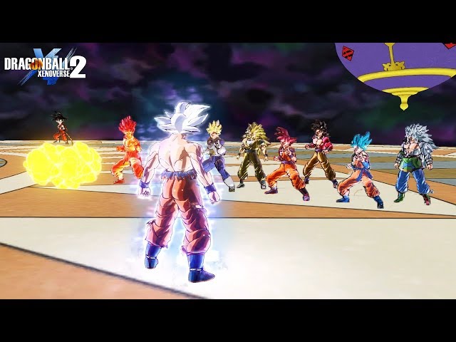 Mastered UI Goku vs All Goku's Transformations - DragonBall Xenoverse 2
