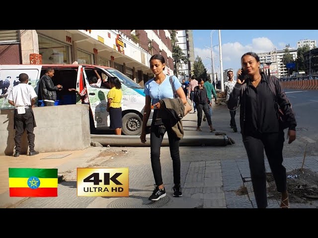 በግንባታ ላይ የለው ቦሌ መንገድ , 🇪🇹 Addis Ababa walking Tour 2024 , Ethiopia [4K]