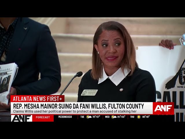 WATCH LIVE: State lawmaker from Atlanta suing DA Fani Willis, Fulton County