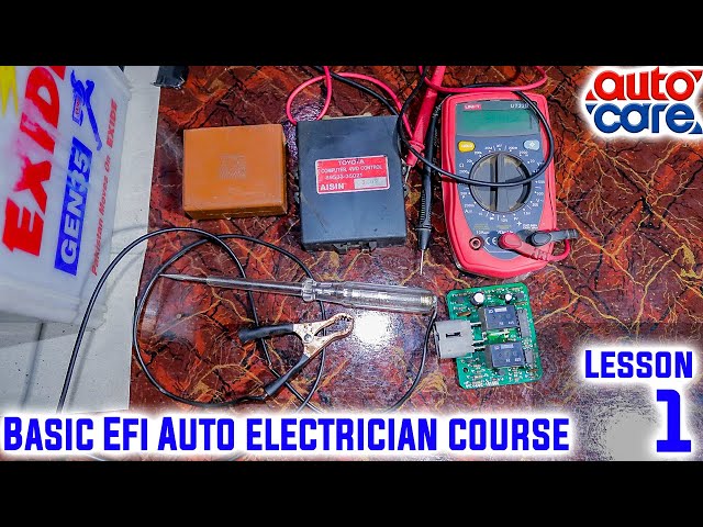 Basic EFI Auto Electrician Lesson 1| Auto Care