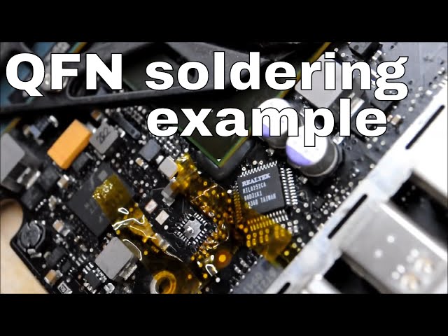 No backlight on Unibody Macbook - how to fix via QFN soldering.