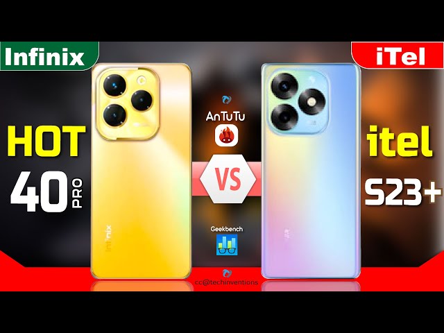 Infinix Hot 40 Pro vs iTel S23+| #T616vsg99 #antutu #geekbench #hot40pro #hot40provsitels23+