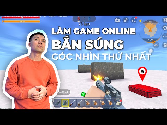 Hướng dẫn tạo 1 con game online bắn súng góc nhìn thứ nhất | VŨ NGUYỄN CODER x MINI WORLD