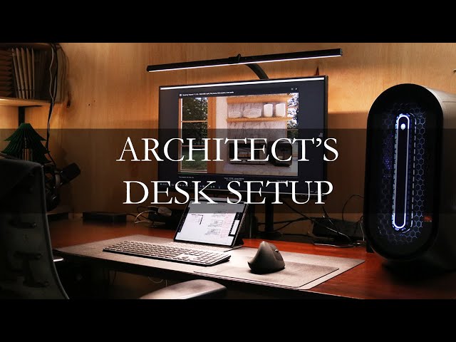 Architects Home Desk Setup