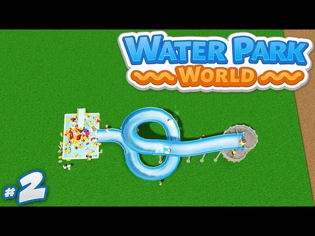 Water Park World #2 - BUILDING OUR FIRST WATER SLIDE (Roblox Water Park World)