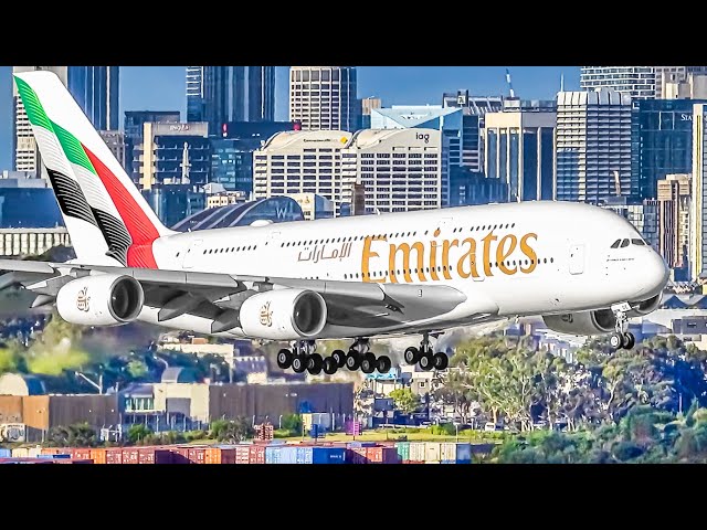 40 HEAVY Aircraft TAKEOFFS and LANDINGS | Sydney Airport Plane Spotting Australia [SYD/YSSY]