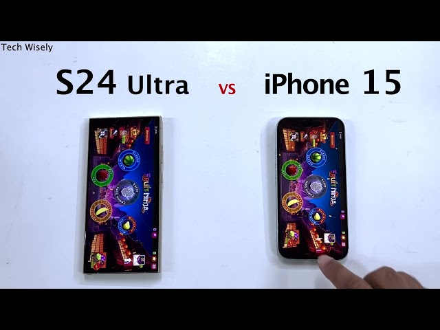 SAMSUNG S24 Ultra vs iPhone 15  - Speed Test
