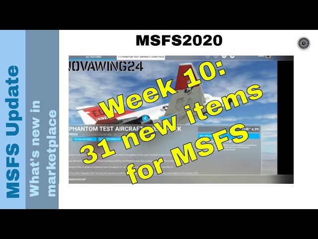 Flight Simulator 2020 - MSFS Update - What's new in the marketplace - week 10