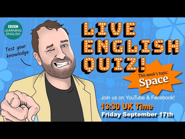 Live English Quiz - #29 Space