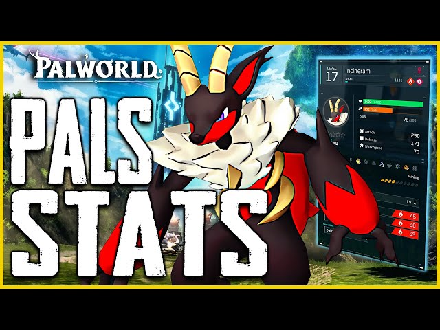 Palworld STATS EXPLAINED BREAKDOWN - How Do Pals Partner, Active and Passive Skills Work