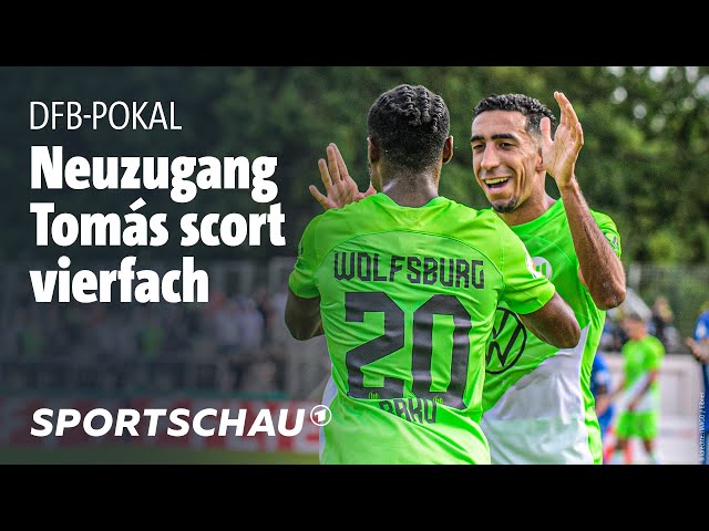 TuS Makkabi Berlin – VfL Wolfsburg Highlights DFB-Pokal, 1. Runde | Sportschau