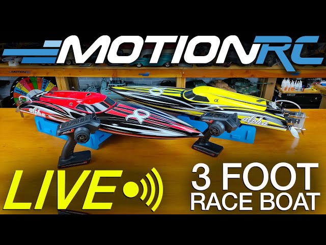 Opening the 3' Alpha Race Boat from Bancroft! | Motion RC LIVE