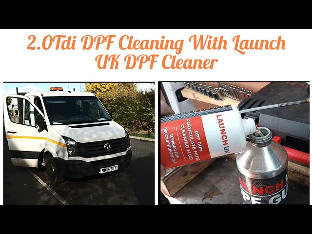 VW Crafter 2.0 TDI P246300 Particulate Filter Restriction DPF Cleaning With Launch UK Fluid