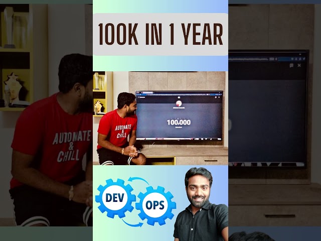 100K Subscribers for DevOps and Cloud Channel | Free Courses #devopsonline  #abhishekveeramalla
