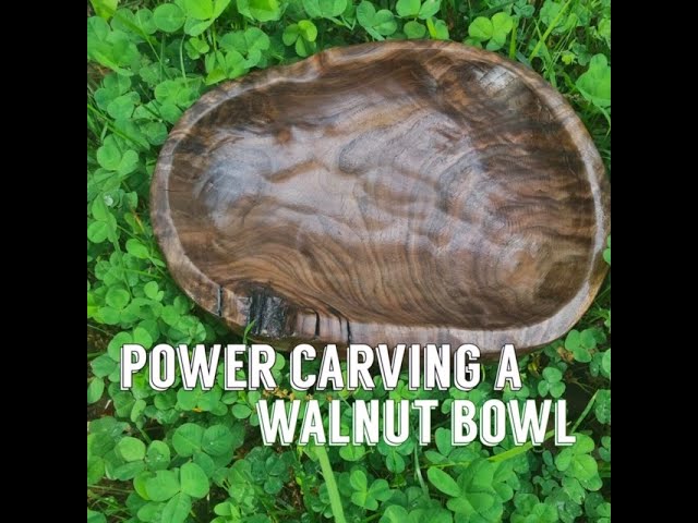Power Carve - Walnut Catch-All Bowl | Woodworking
