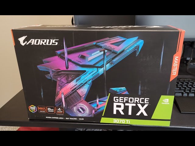 AORUS GeForce RTX 3070 TI Master 8GB - Unboxing/Install