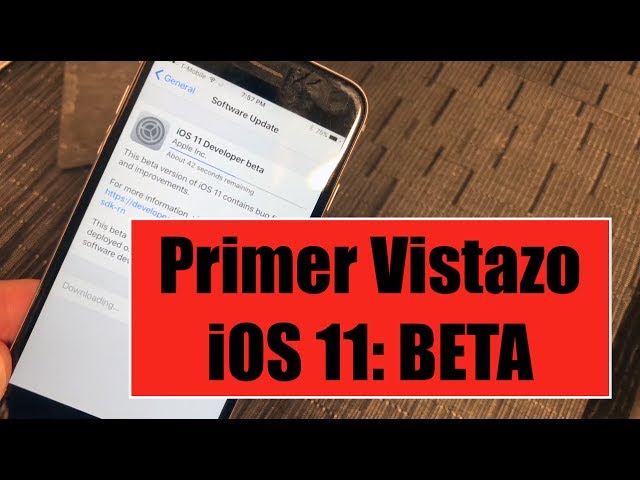 Primer Vistazo: iOS 11 Beta