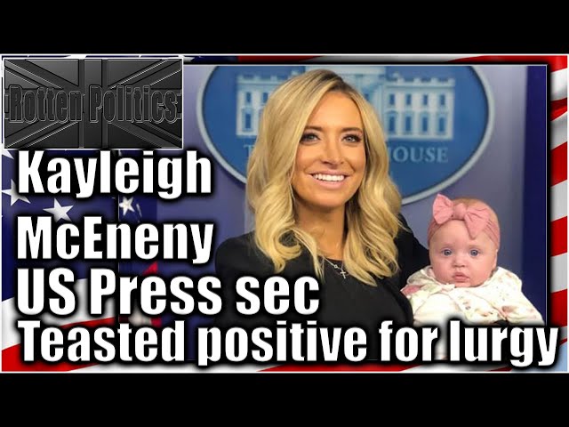 White house press secretary tested positive for the lurgy