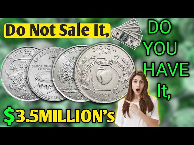 DO YOU HAVE THESE TOP 5 ULTRA RARE STATE QUARTER DOLLAR TO LOOK FOR YOUR POCKET CHANGE