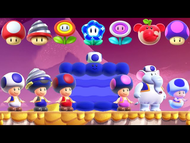 Super Mario Bros. Wonder - All Toad Power-Ups