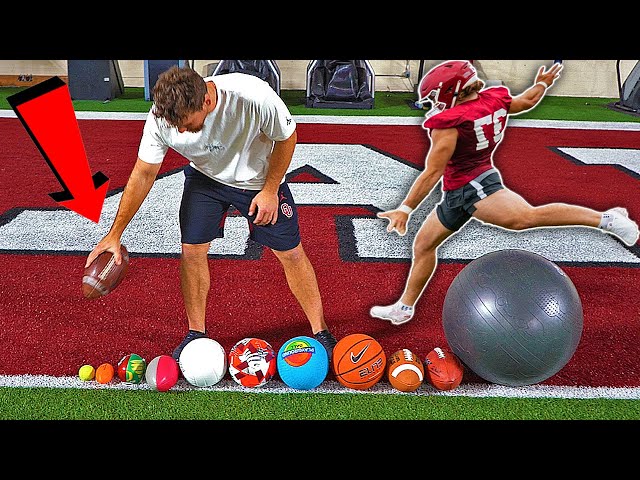Punting EVERY Sports Ball To Discover What Goes Farthest