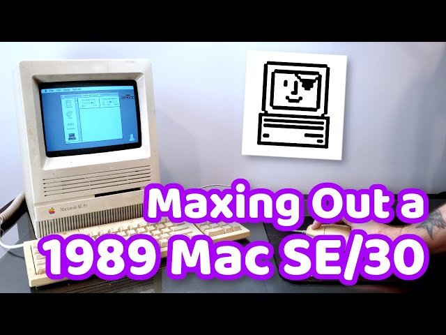 Maxing Out a 1989 Mac SE/30 With a Pirate ROM and a Crazy 128MB RAM!