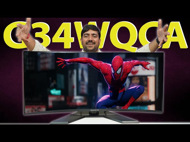 Gigabyte G34WQCA 34" Ultra-Wide Curved Gaming LED Monitor | Review [Hindi]