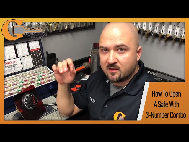 How To Open A Safe With A 3 Number Combination
