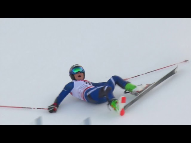 Dutch skier Jelinkova crashes at Kranjska Gora World Cup