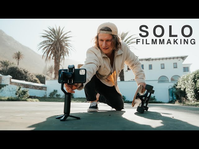 How to FILM YOURSELF - SOLO Mobile Smartphone Cinematic B Roll Video (Hohem iSteady V2)