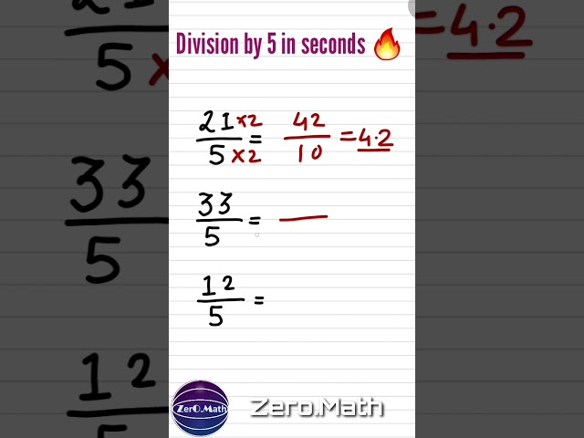 Division Trick #shorts #maths #division #mathtricks #youtubeshorts