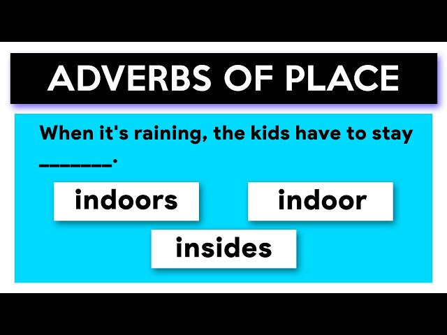 Adverbs of Place| Grammar Quiz