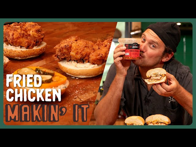 FRIED CHICKEN Sandwich with Fermented Kimchi Pickles | Makin' It! Episode 8 | Brad Leone