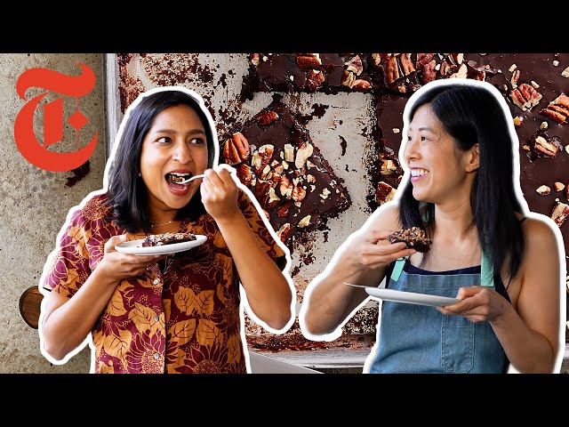 Texas Sheet Cake With Priya and Genevieve | NYT Cooking