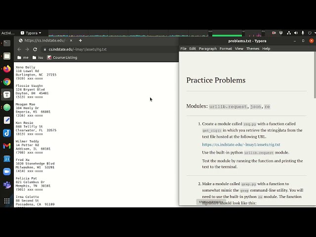 Regular Expressions - Practice Problems