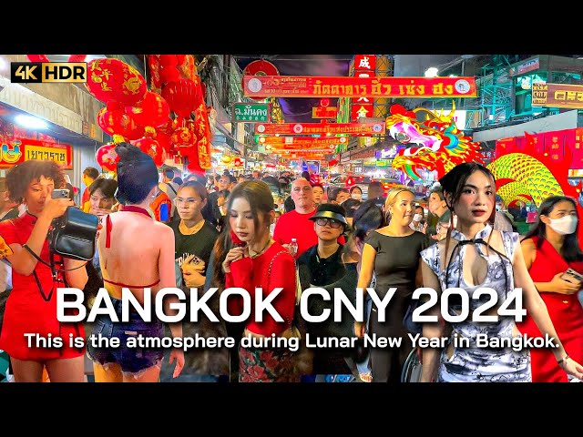 🇹🇭 4K HDR | 🧧 2024 Chinese New Year of Dragon | Bangkok Chinatown - Icon Siam