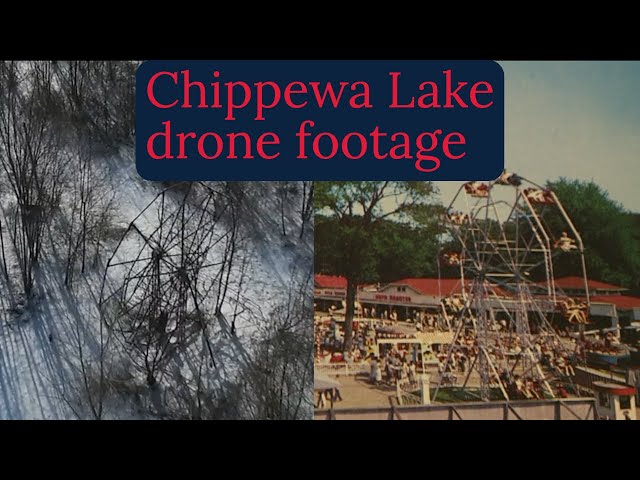 Drone footage of former Chippewa Lake Amusement Park in 2021
