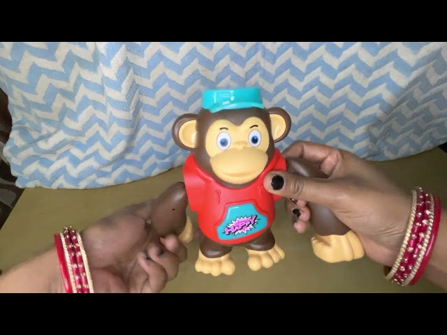Musical Gorilla Dancing Toys with 360°Roll & Glow, Music and Light Toys for Baby Boy and Girl