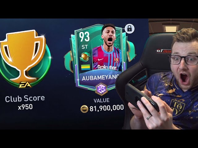 We Signed the Most Expensive Top Transfer in FIFA Mobile 22! Top Transfer Aubameyang Review!