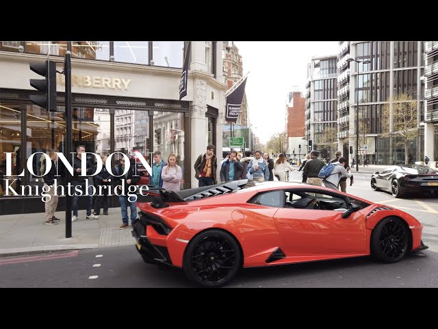 Knightsbridge | Luxury Stores, Legends and Supercars | Central London Walk [4K HDR]