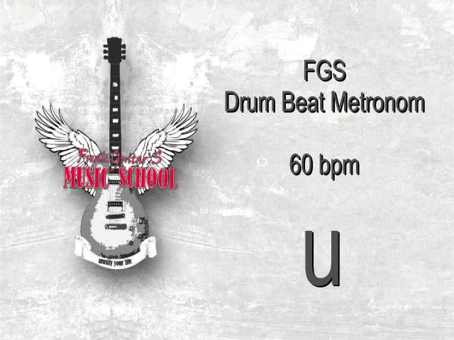 Metronome Drum Beat - 4/4 - 60bpm ( beats per minute )