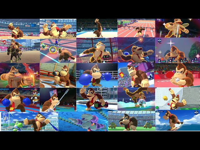 Mario & Sonic Olympic At The Tokyo 2020 Donkey Kong All events New Records
