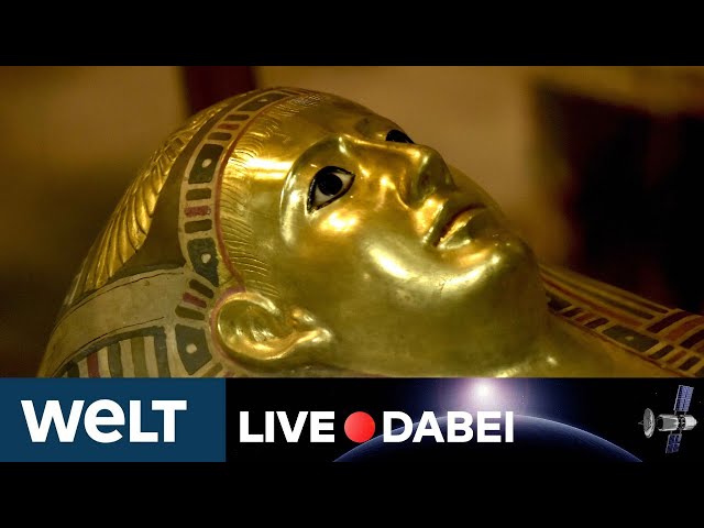 GOLDENE PARADE DER PHARAONEN: Ägyptische Mumien ziehen in neues Museum um | WELT Live dabei