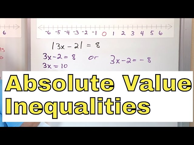 17 - Solving & Graphing Absolute Value Inequalities in Algebra, Part 1