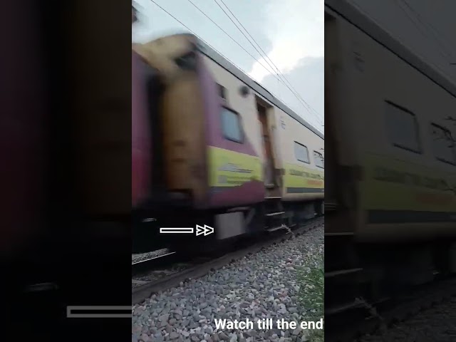 Why are the people watching on the train tracks #train #viral train video #indianrailway